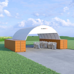 Štítové steny pre prístrešky na kontajnery 6 m C20HT