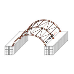Konteyner çatı çift çerçeve 10x6 m C3320S