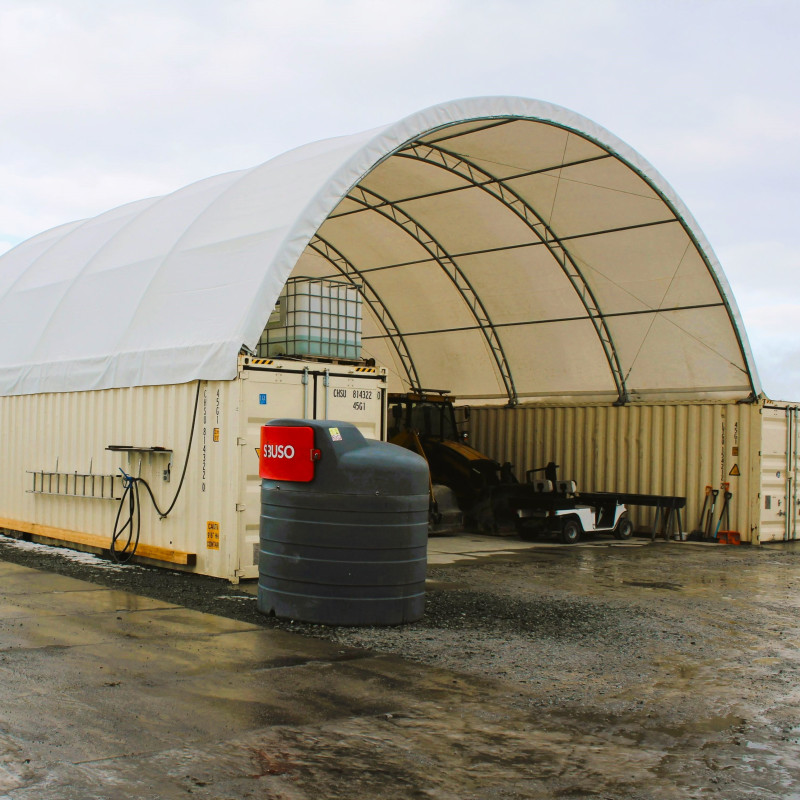 Corturi containere cadru dublu 12x6 m C4020S