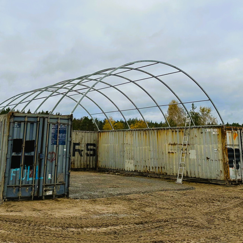 Přístřešky na kontejnery C3040QH 9×12 m