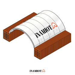 Plachtové přístřešky na lodní kontejnery C3340 10x12 m