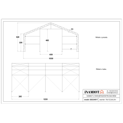 Namiot magazynowy 10x12.2 m GS334017