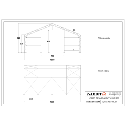 Namiot magazynowy 10x10  m GS333317 Namiot magazynowy 10x10  m GS333317