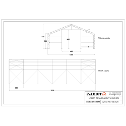 Namiot magazynowy 10x18.30 m GS336017Hale i Namioty magazynowe Namiot magazynowy 10x18.30 m GS336017Hale i Namioty magazynowe