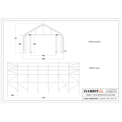 Kmetijski šotor 10x17,50 m GS335723HŠotorski hangarji za letala