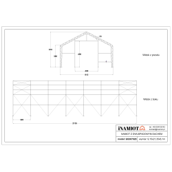 Namiot magazynowy 9.15x21.30 m GS307020 Namiot magazynowy 9.15x21.30 m GS307020