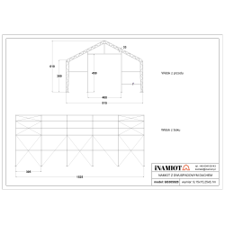 Namiot magazynowy 9.15x15.25 m GS305020