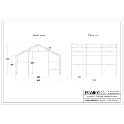 Namiot magazynowy 9.15x9.15 m GS303020