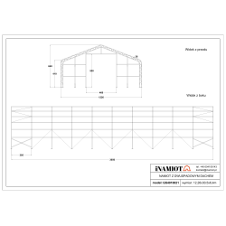 Namiot magazynowy 12.2 x 30.50 m GS4010021 Namiot magazynowy 12.2 x 30.50 m GS4010021