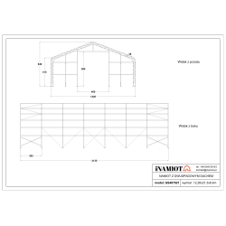 Namiot magazynowy 12.2 x 21.35 m GS407021Hale i Namioty magazynowe Namiot magazynowy 12.2 x 21.35 m GS407021Hale i Namioty magazynowe