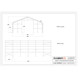 Namiot magazynowy 12.2 x 18.3 m GS406021