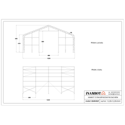 Namiot magazynowy 12.2 x 12.2 m GS404021 Namiot magazynowy 12.2 x 12.2 m GS404021