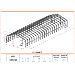 خيمة مستودع 15 × 35 متر GS5011520