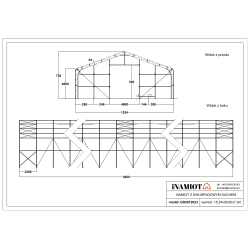 Namiot magazynowy 15 x 35  m GS5011520 Namiot magazynowy 15 x 35  m GS5011520