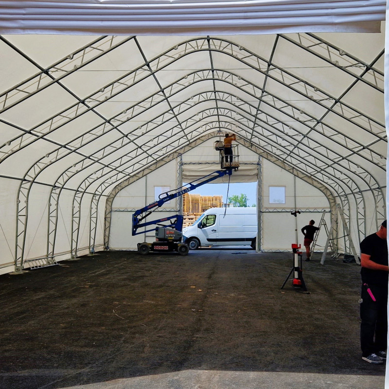 Tente za skladištenje sa krovom na dvije vode, 21,35×45,75 m, GS7015028DP