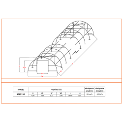 Hala Łukowa 308515R 9.15×26 mHale i namioty magazynowe dla rolnictwa