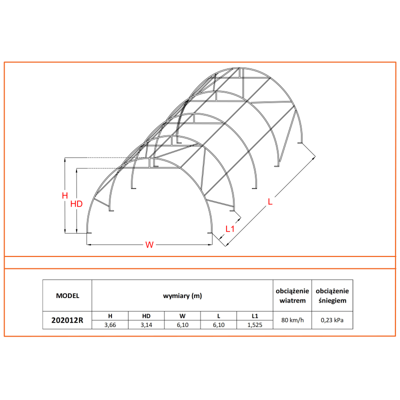Sala Arch 6×9 m 6×6 m 202012P