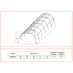 Hala Łukowa 6×9 m 203012PHale i namioty magazynowe dla rolnictwa Hala Łukowa 6×9 m 203012PHale i namioty magazynowe dla rolnictwa