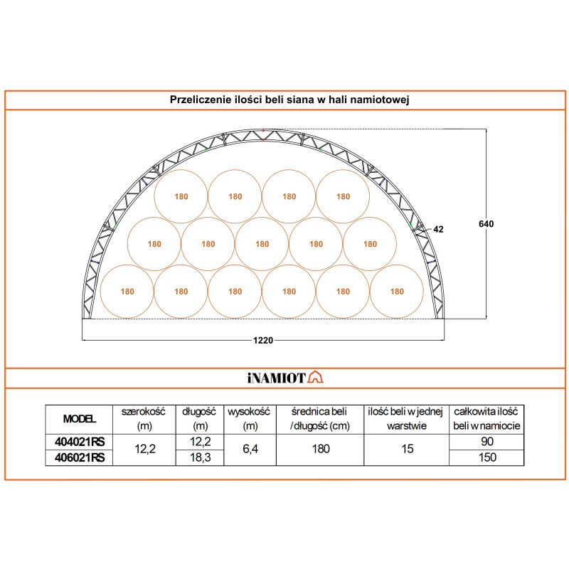 Kaareva halli GSR4010021S 12,2×30,50 m