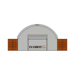 Paroi avant pour abris pour conteneurs de 9 m C30FQH
