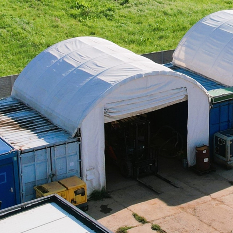 Voorwand voor 6 m brede Container Overkappingen C20F