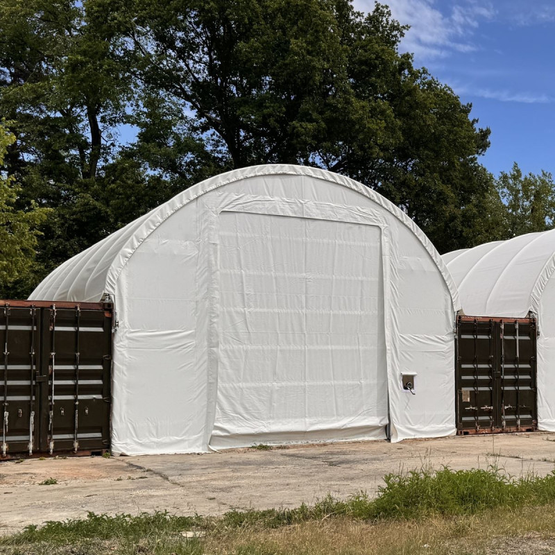 Front wall for 8 m container shelters C26F
