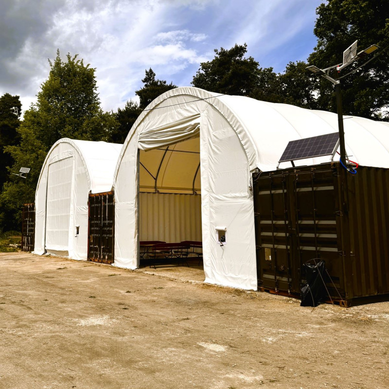 Front Wall for 6 m wide Container Shelters C20F