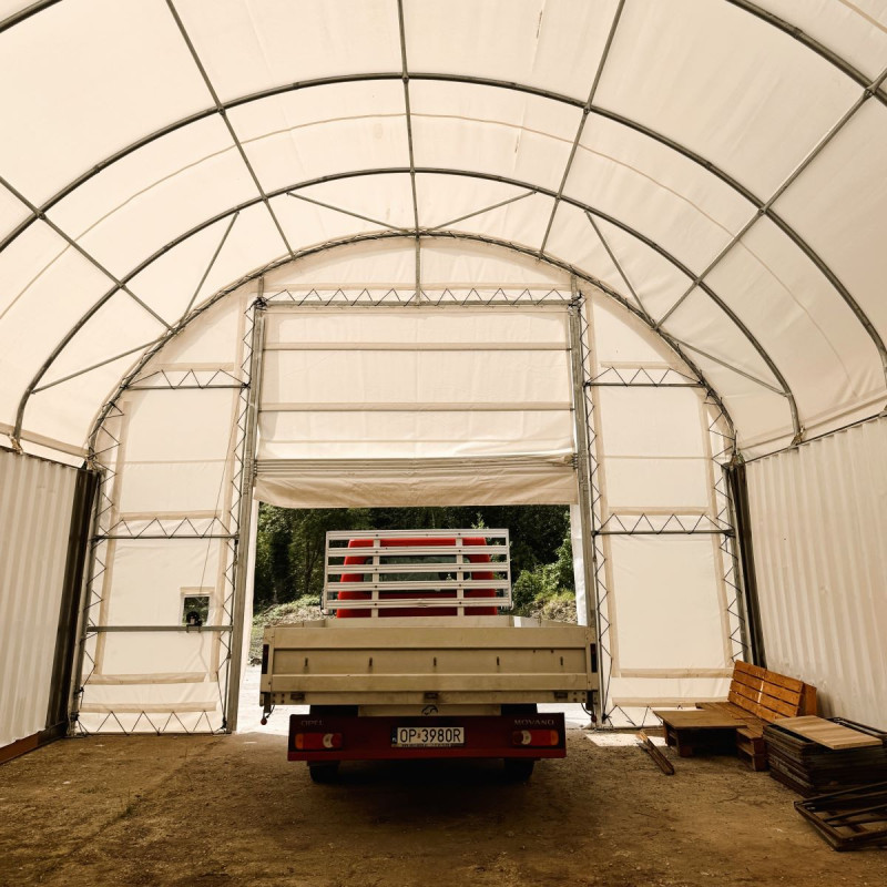 Front wall for 9 m container shelters C30FQH