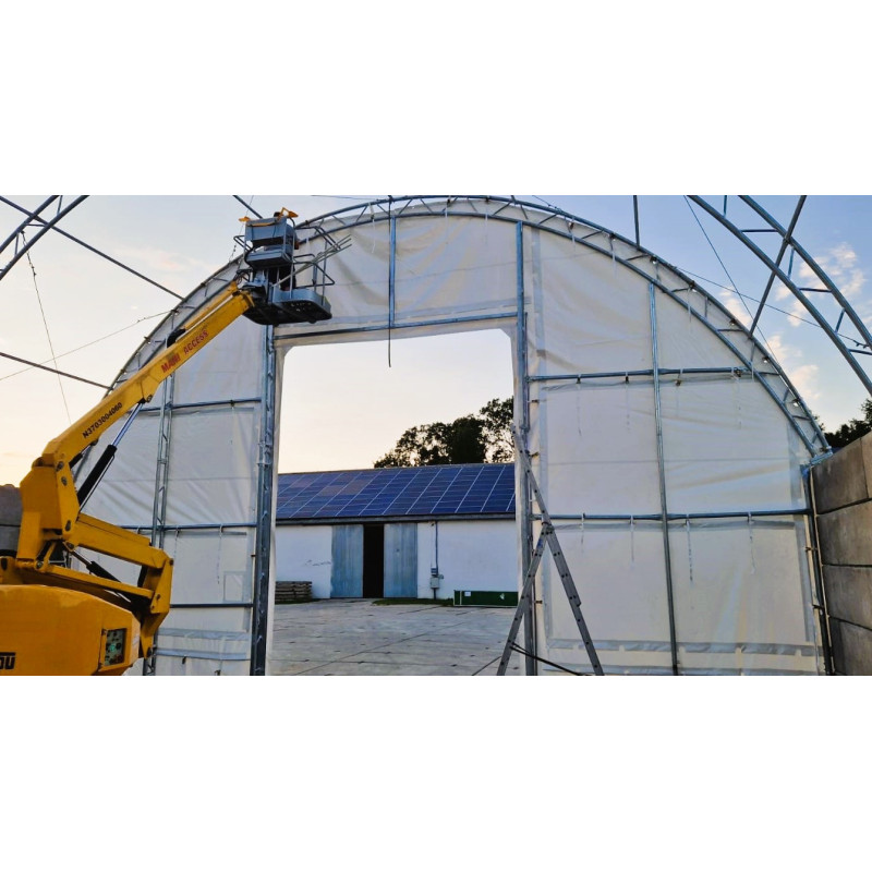 Paroi avant pour abris pour conteneurs avec double treillis 10 m C33SF