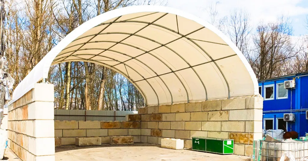 zadaszone boksy betonowe 10x12m