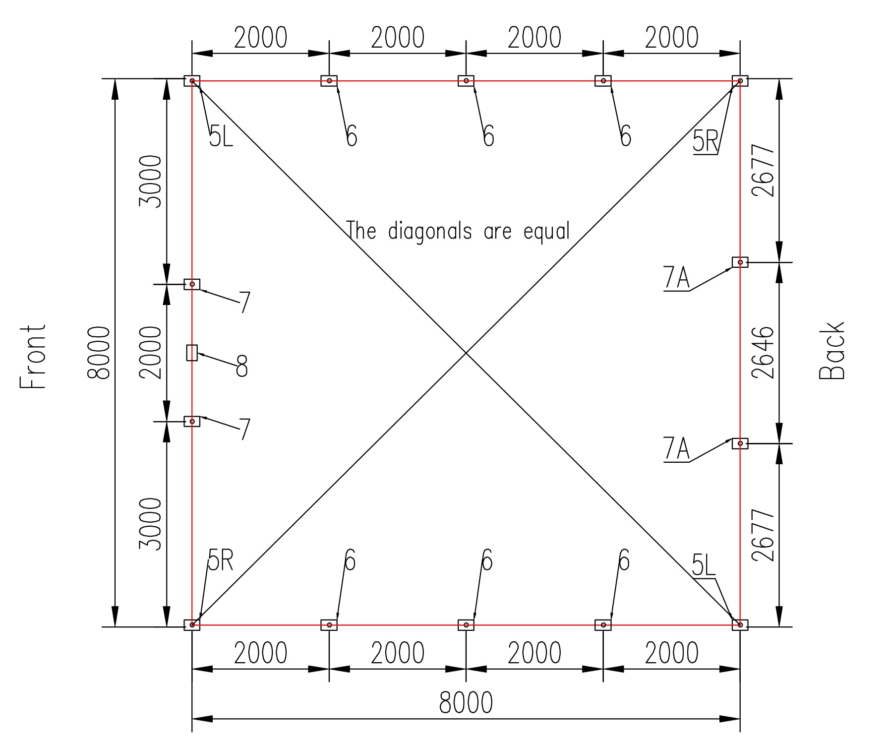 Zagroda pastwiskowa 8x8m