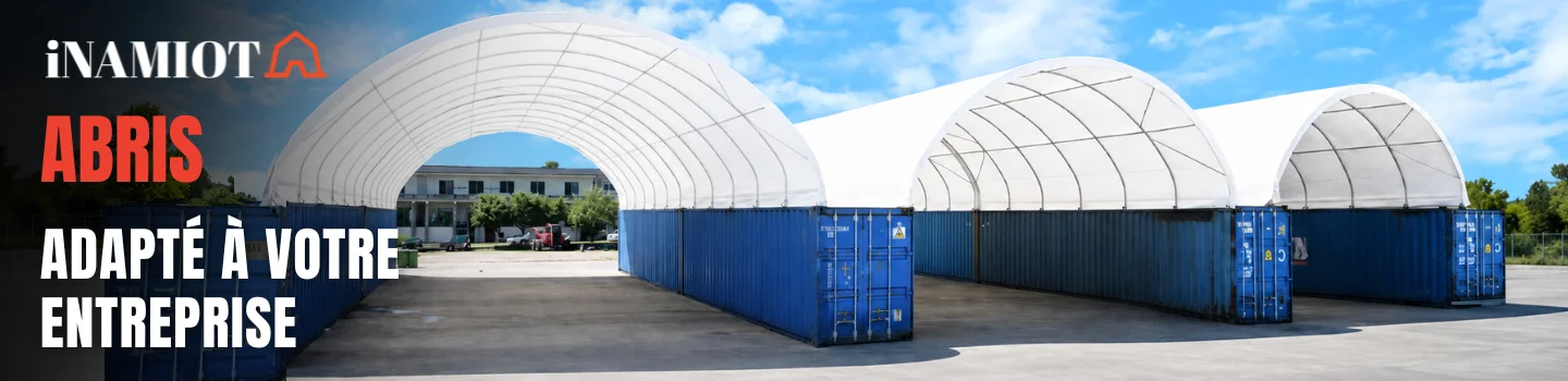 Abri monte sur containers