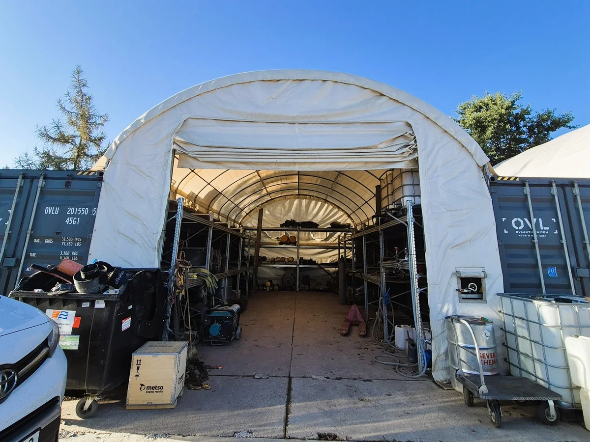 Zadaszenie kontenerowe 6x6m