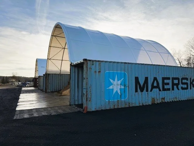 Zadaszenie na kontenery 12x12m