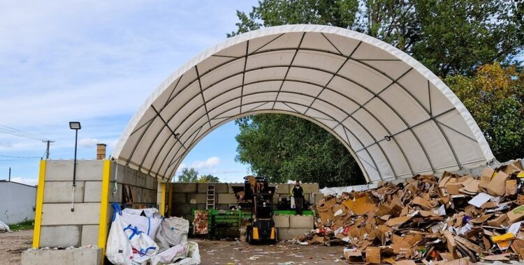 Container shelters 12×12 m at the Waste Sorting Plant: />
  </div>

                        